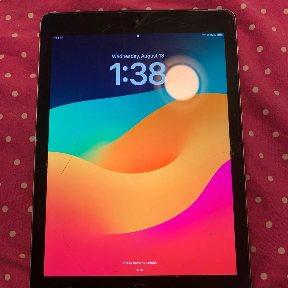 Apple Tablet with Black Frame